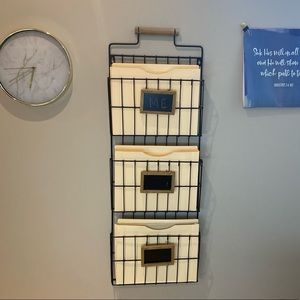 Brand new steel 3 folder wall piece.